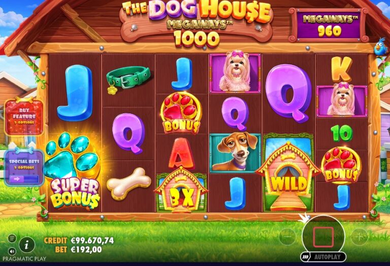 Screenshot 1 van The Dog House Megaways 1000